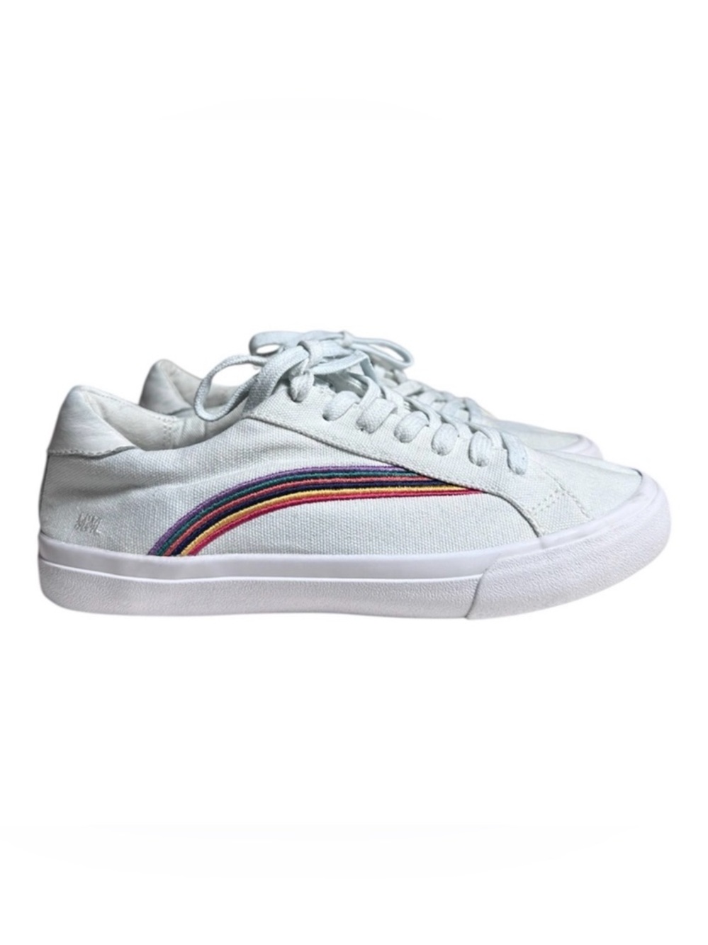 Madewell Delia Rainbow Lace Up Sneakers Size 7